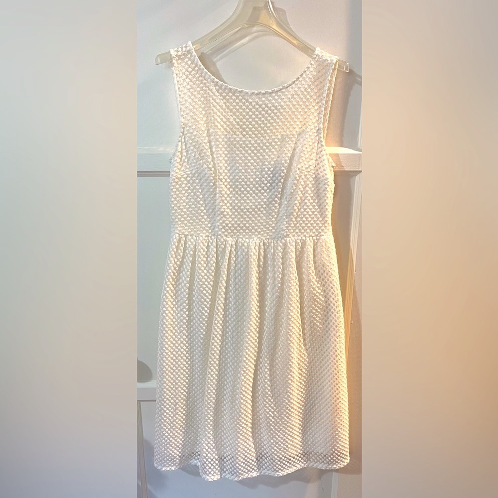 Adrianna Papell A-line white dress